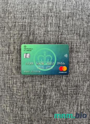 United Kingdom HM Revenue & Customs bank wygląd zdjęcia mastercard skan PSD + zdjęcie